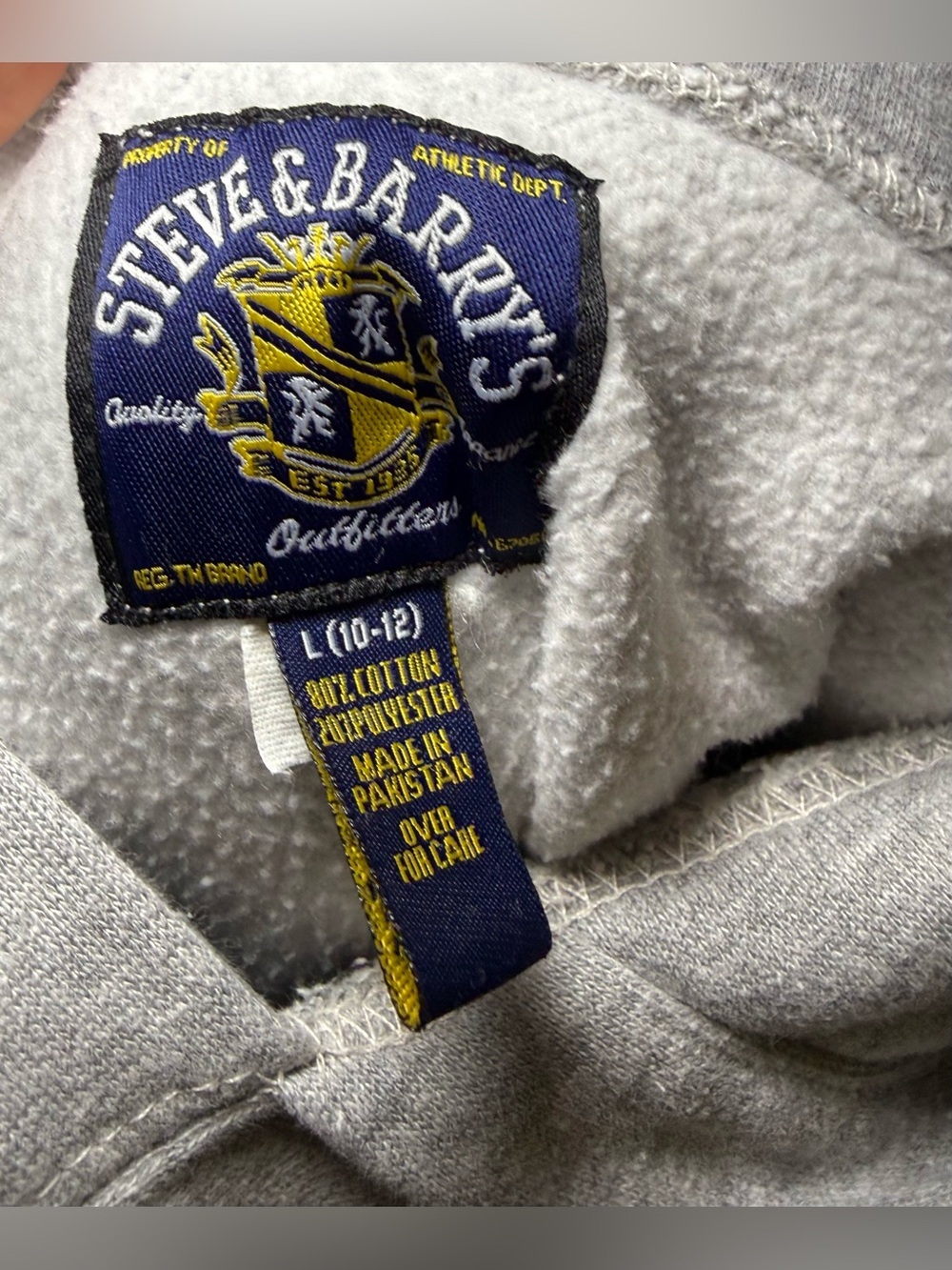 Steve & Barry's Vintage 90's Gray Penguin Graphic Hoodie "Not Listening" Kids L - Picture 7 of 7